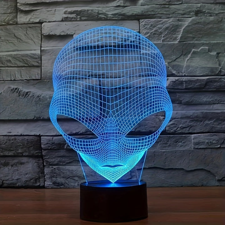 3D mimozemská LED stolní lampa se 7 barvami - Lunaris