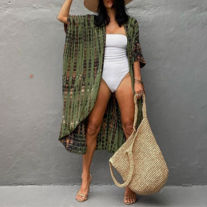 Boho chiffonová halenka s kimono rukávy – Ziva
