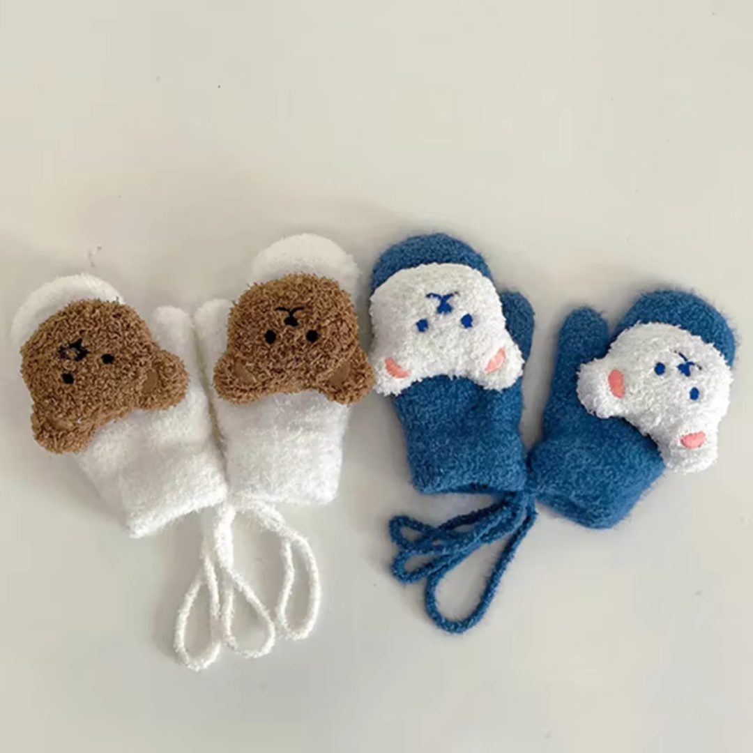 Dětské zimní rukavice s motivy medvědů – TinyBear rukavice