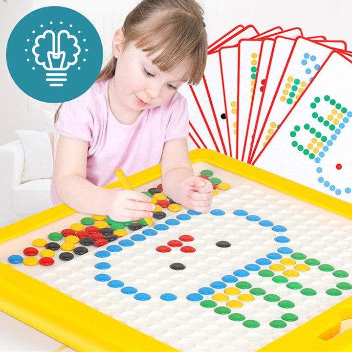 Magnetická tabule se znaky a korálky - MagniDots