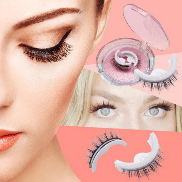 Falsche Wimpern Set, magnetisch, schwarz, für voluminöse Wimpern, Make-up Zubehör.