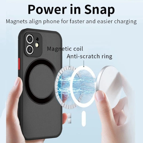 Matný magnetický obal na telefon s MagSafe a ochranou proti pádu – 1+1 ZDARMA