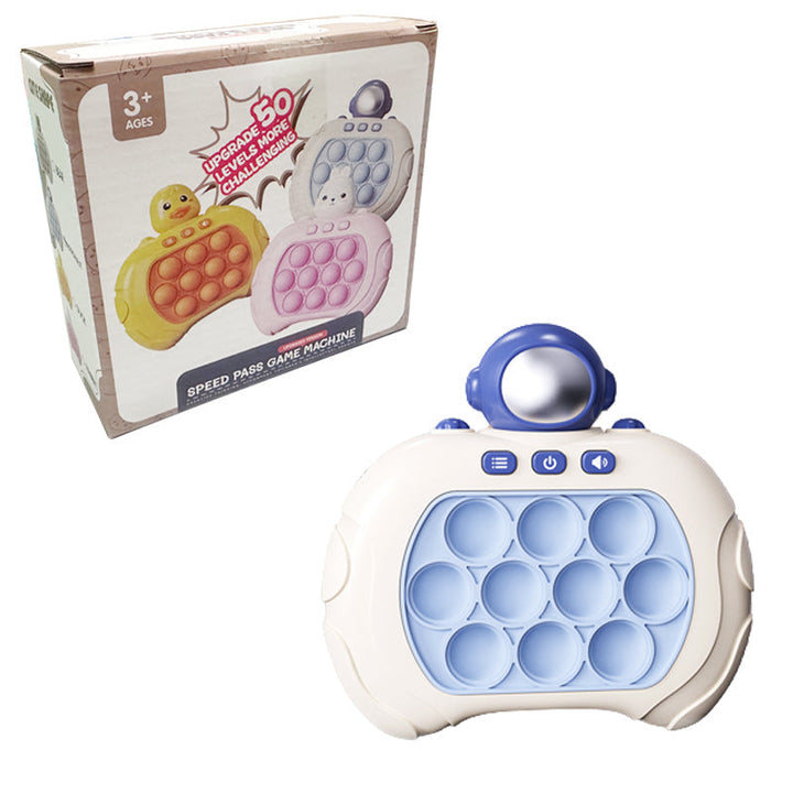 Pop It Spielzeug, weiß-blau, für Kinder ab 3 Jahren, Stressabbau, sensorisches Spielzeug.