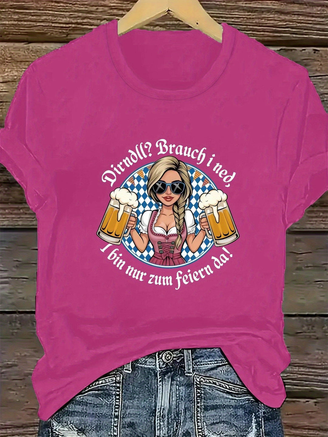Dámské tričko s krátkým rukávem Plus Size – Liesl Oktoberfest 2025