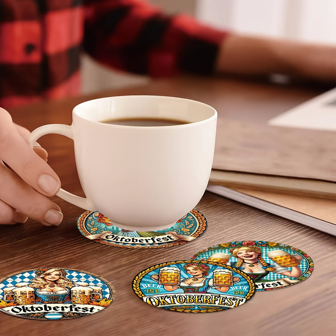 Sada podtácků (2×8 kusů) – BierMädchen Oktoberfest 2025