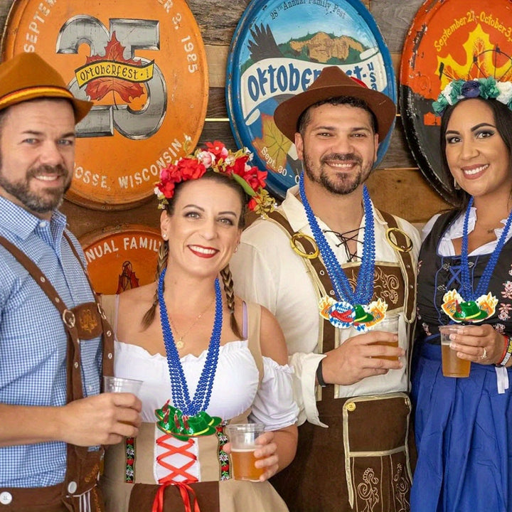 Párty sada náhrdelníků (21 kusů) – WiesnGlanz Oktoberfest 2026