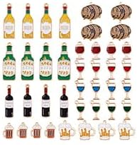 Držáky na přívěsky „Pivo a víno“ (balení 40 ks) – FestNjutning Oktoberfest 2025