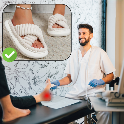 Dámské zimní domácí pantofle z materiálu EVA – Isabella edice sněhové vločky