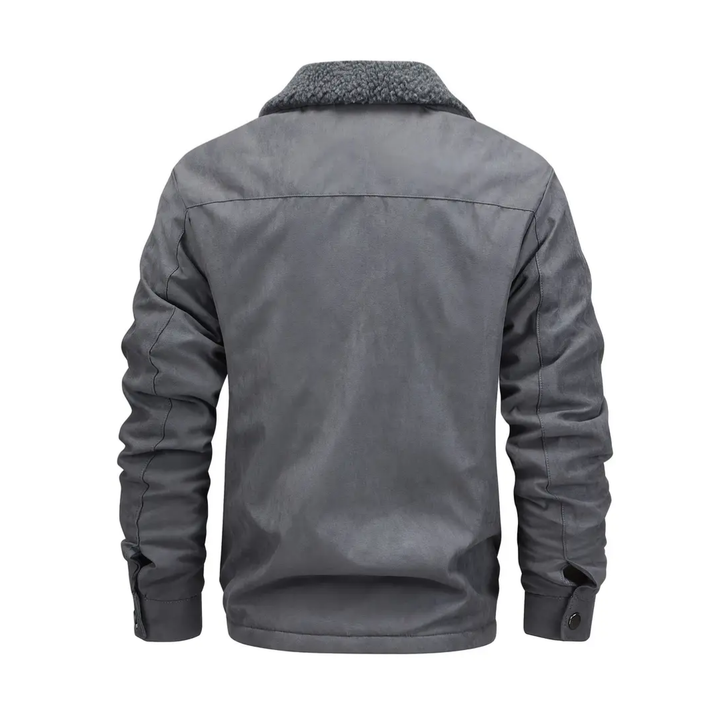 Pánská outdoorová bunda s podšívkou z teddy fleece a reverzním límcem – Corvin