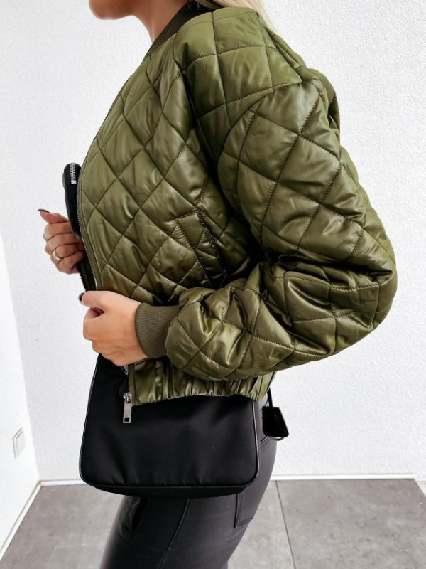 Zateplená dámská bomber bunda s kapsami – Marisa