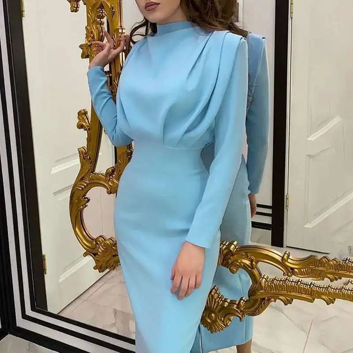 Bodycon midi šaty s rolákem – Valeria