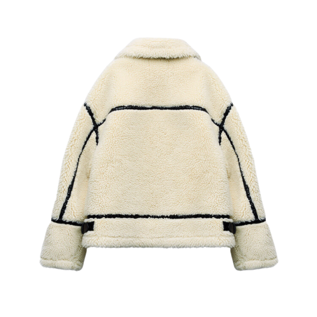 Teddy pilotní bunda – Dilara | Zimní, měkká, oversize a stylová!