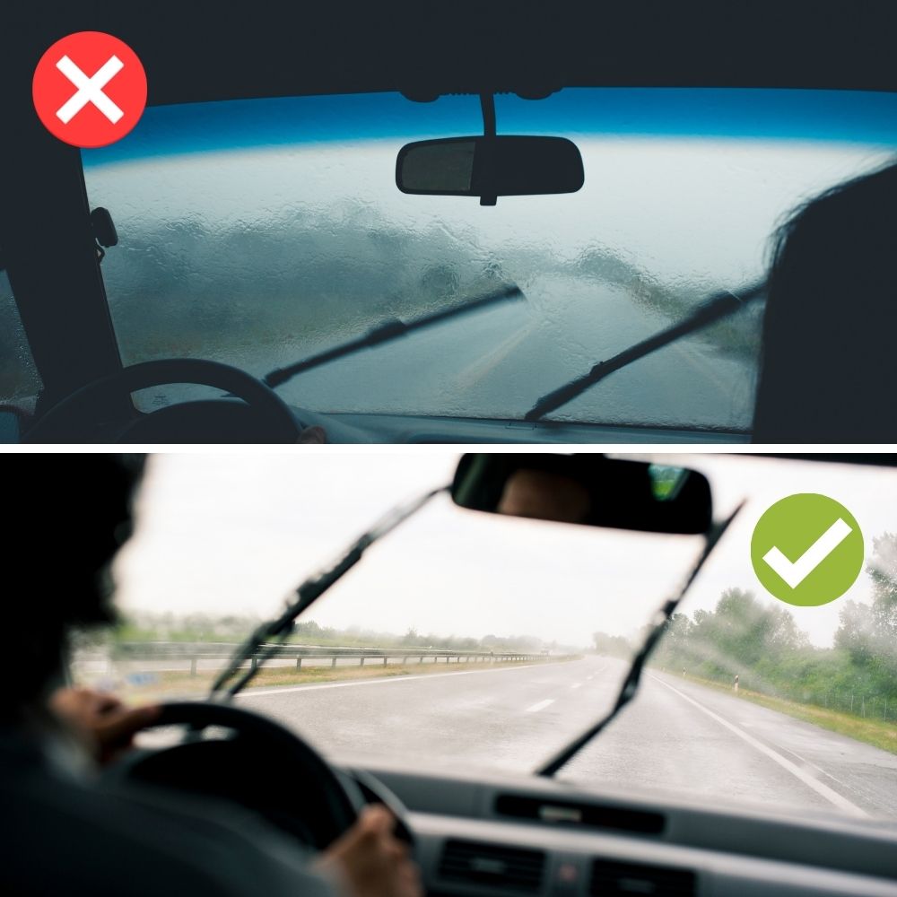 Vodoodpudivá úprava čelního skla auta - Rainexel