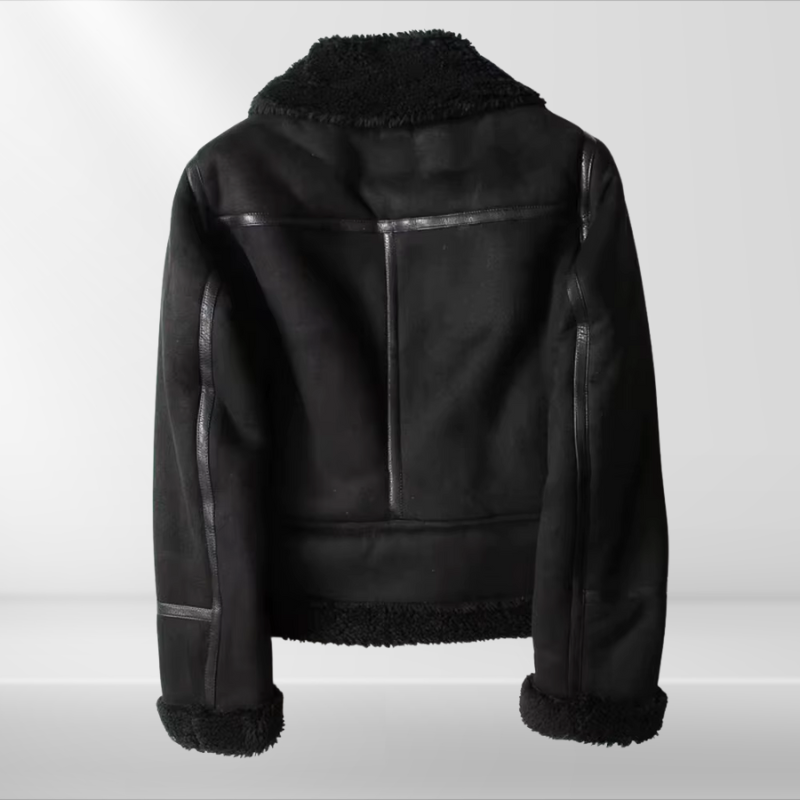 Dámská Sherpa bomber bunda z fleece s zipem – Amira