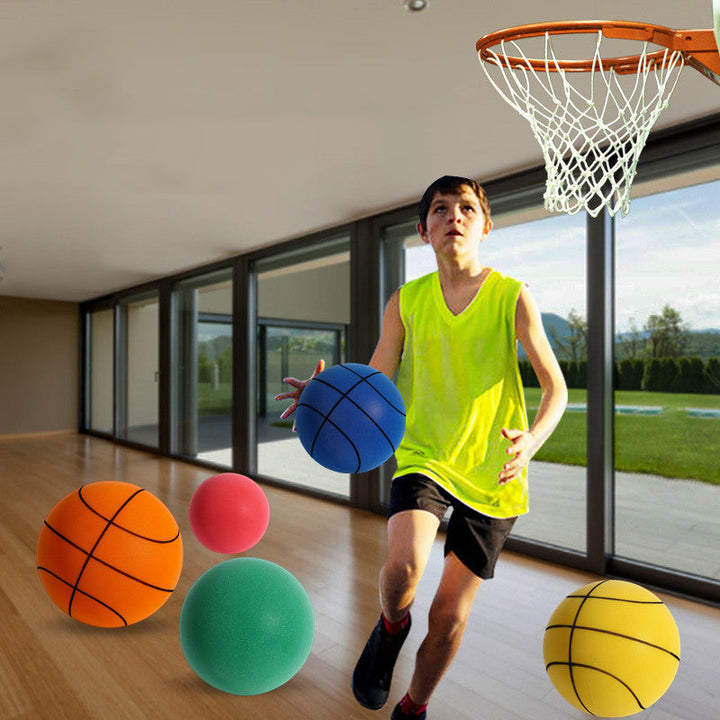 Hlasitý basketbalový míč z PU pěny pro děti – Silento