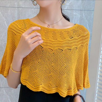 Dámský šál z hedvábí s úpletem a UV ochranou – Amira