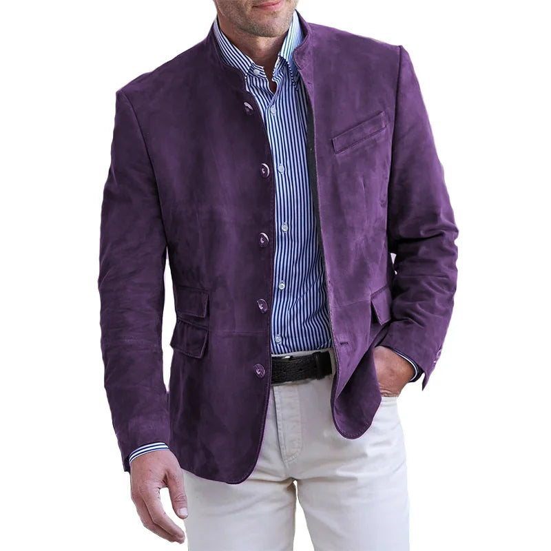 Podzimní klasická button-down bunda pro muže – Magnus
