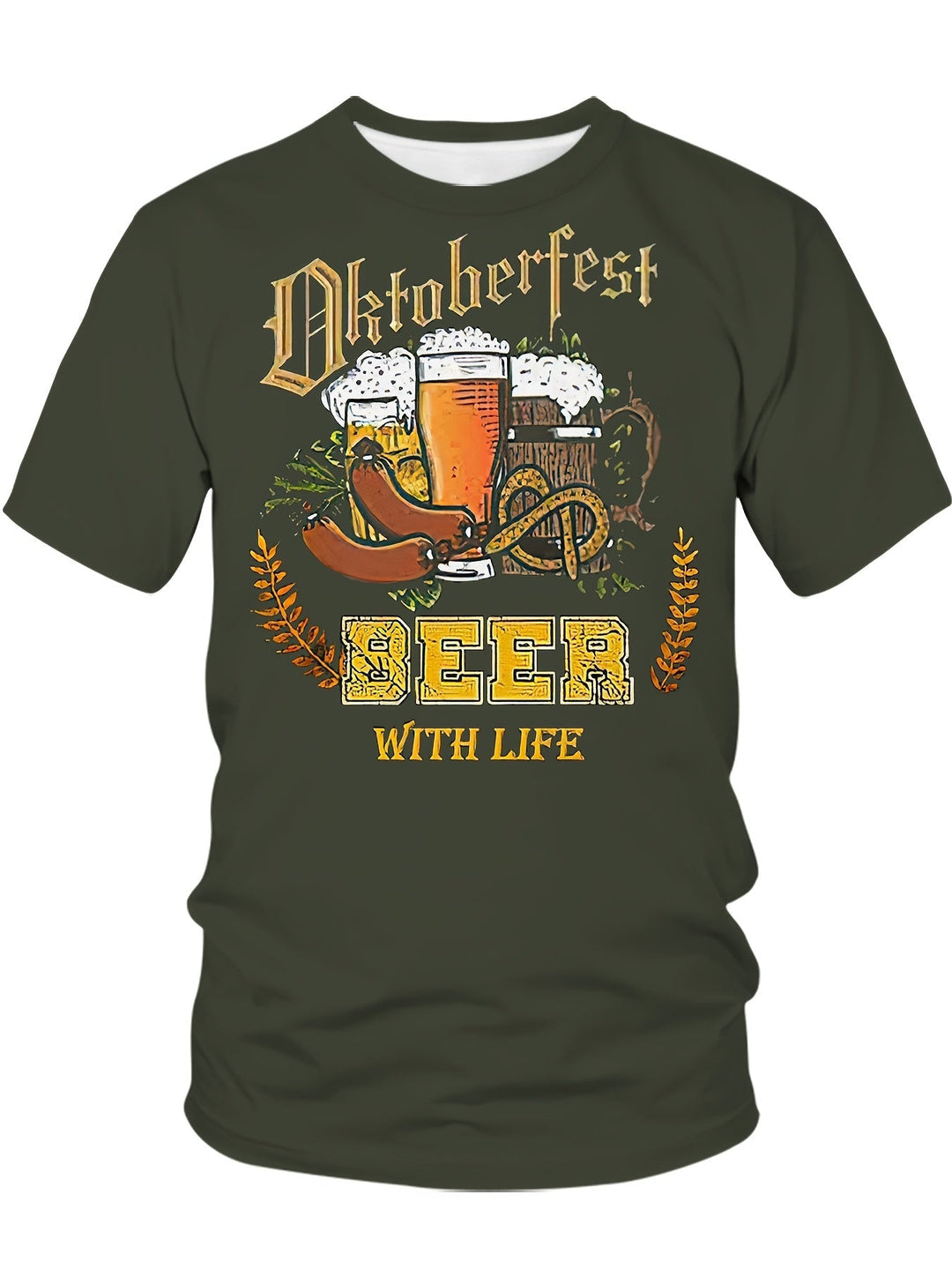 Pánské krátké tričko s potiskem piva – Markus Oktoberfest 2025