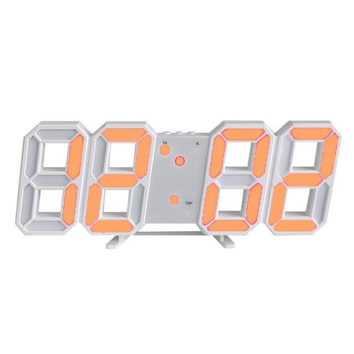 3D LED nástěnné hodiny s stmívatelným světlem – Timora
