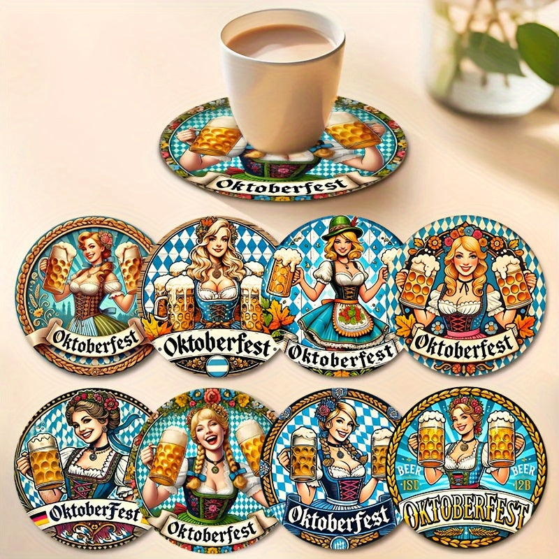 Sada podtácků (2×8 kusů) – BierMädchen Oktoberfest 2025