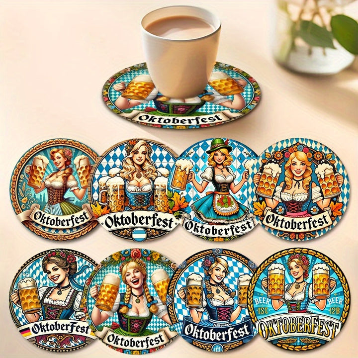 Sada podtácků (2×8 kusů) – BierMädchen Oktoberfest 2025