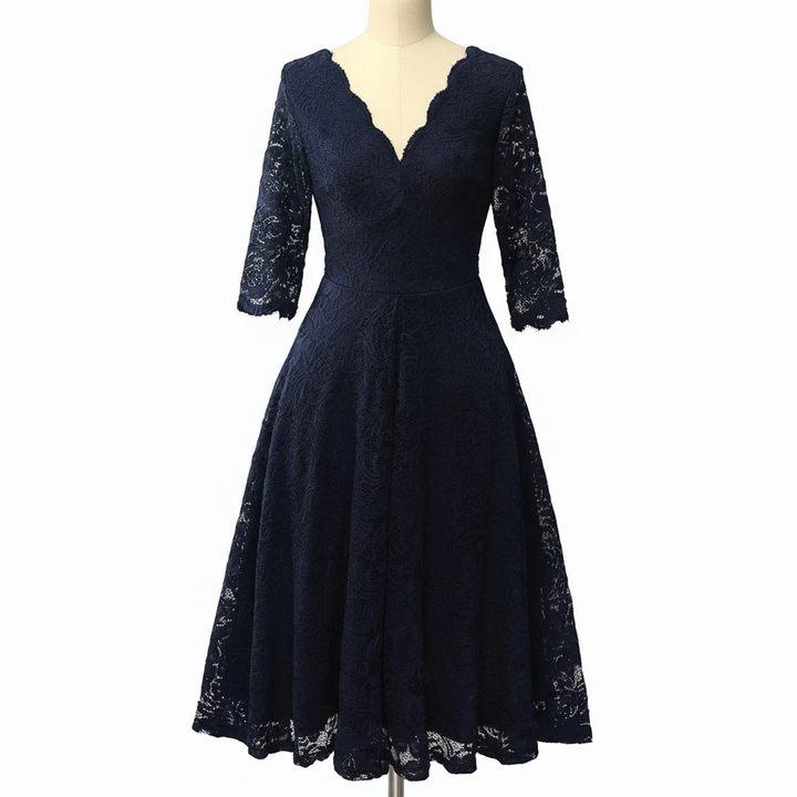 3/4-Ärmliges Kleid - SpringWhirl 