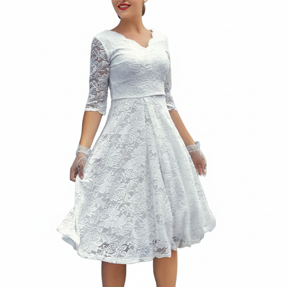 3/4-Ärmliges Kleid - SpringWhirl 