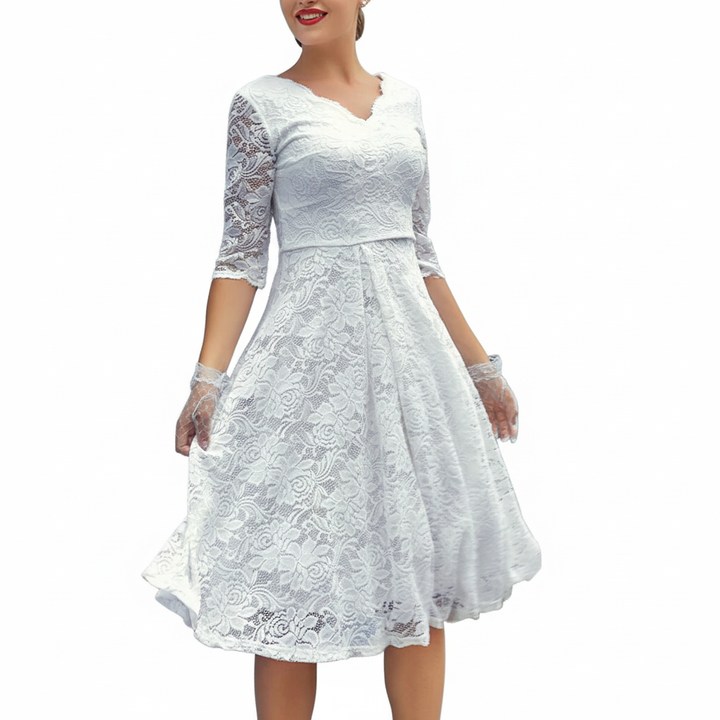 3/4-Ärmliges Kleid - SpringWhirl 