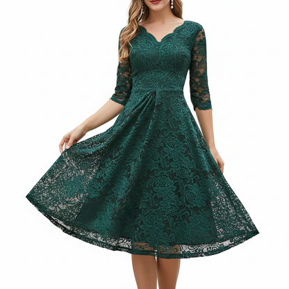 3/4-Ärmliges Kleid - SpringWhirl 