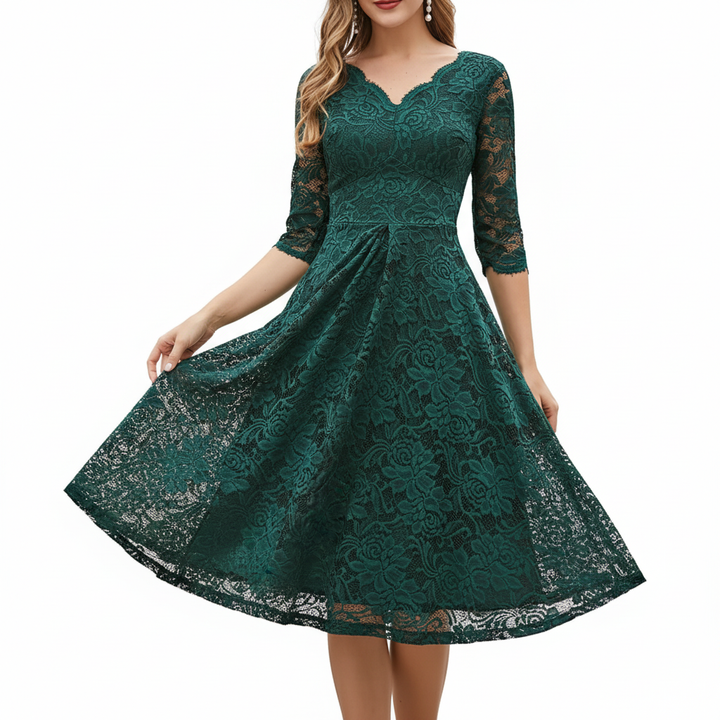 3/4-Ärmliges Kleid - SpringWhirl 