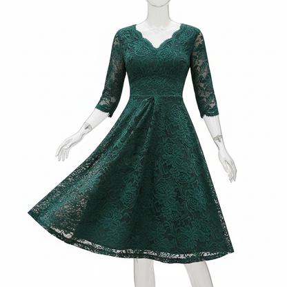 3/4-Ärmliges Kleid - SpringWhirl 