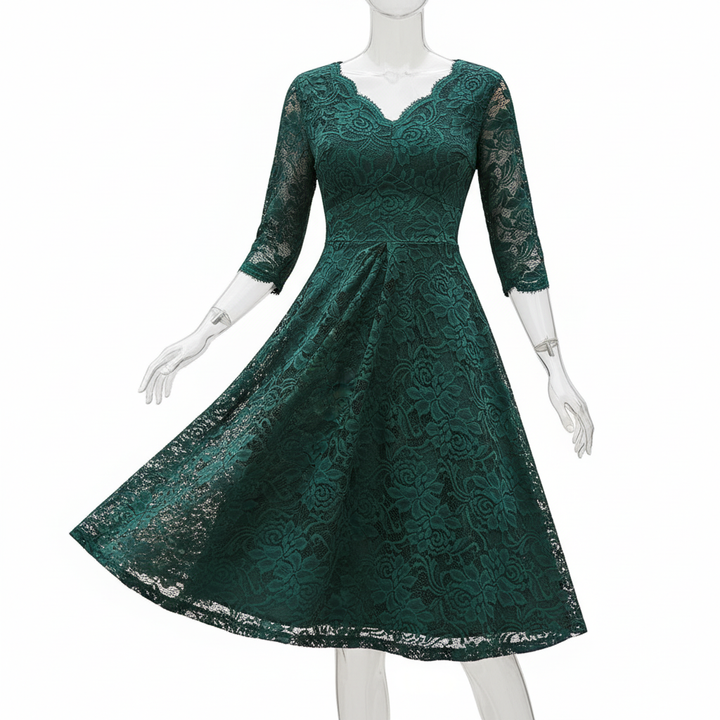 3/4-Ärmliges Kleid - SpringWhirl 