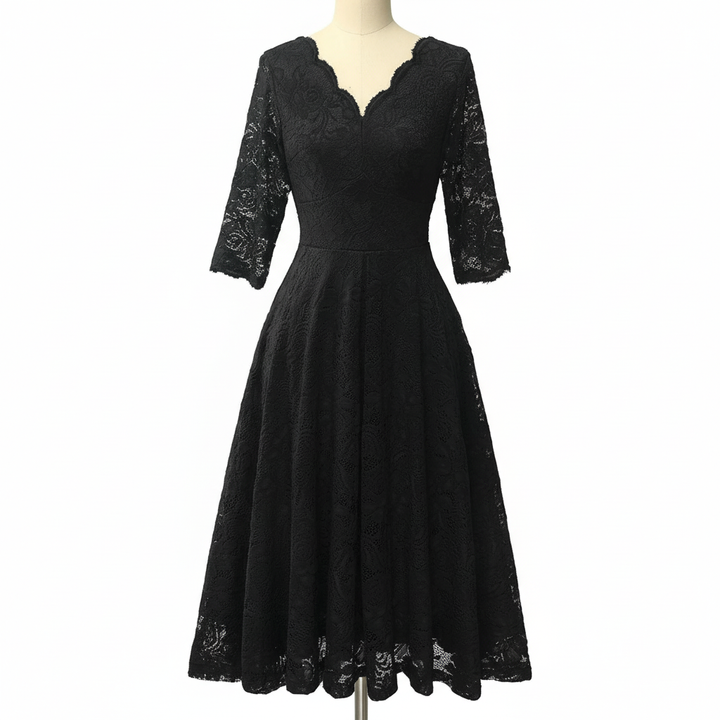 3/4-Ärmliges Kleid - SpringWhirl 