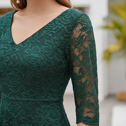 3/4-Ärmliges Kleid - SpringWhirl 