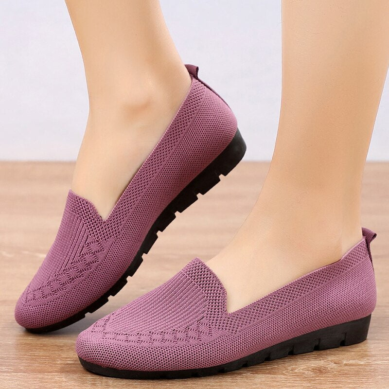 Pohodlné a ventilované dámské slip-on na podzim s podporou klenby - Leona