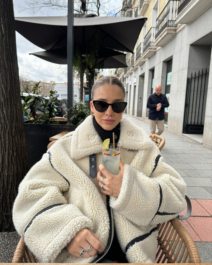 Teddy pilotní bunda – Dilara | Zimní, měkká, oversize a stylová!