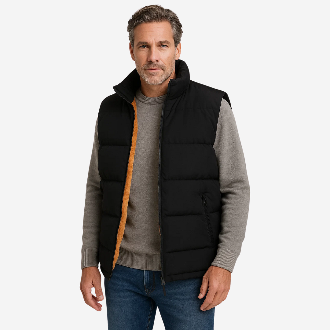 Pánský termo bodywarmer s podšívkou a stojáčkem – Arne