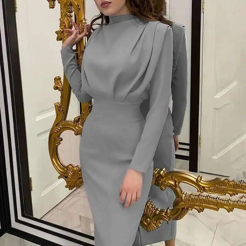 Bodycon midi šaty s rolákem – Valeria