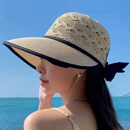 Pletený letní klobouk s detaily šňůrky – Norah