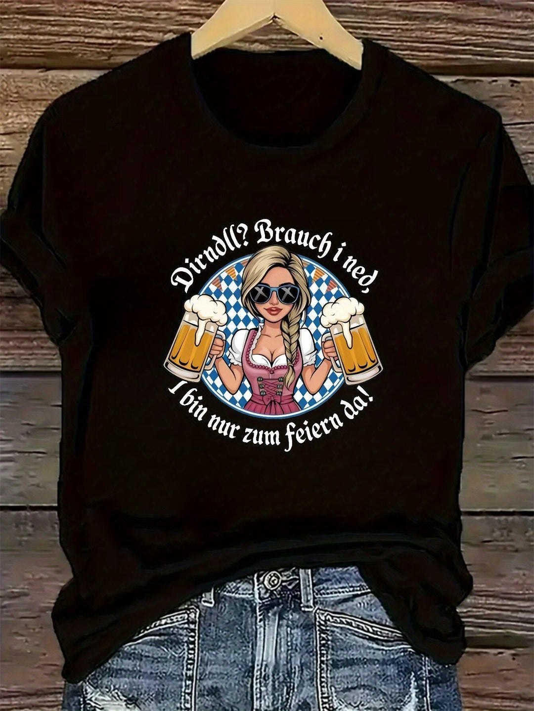 Dámské tričko s krátkým rukávem Plus Size – Liesl Oktoberfest 2025