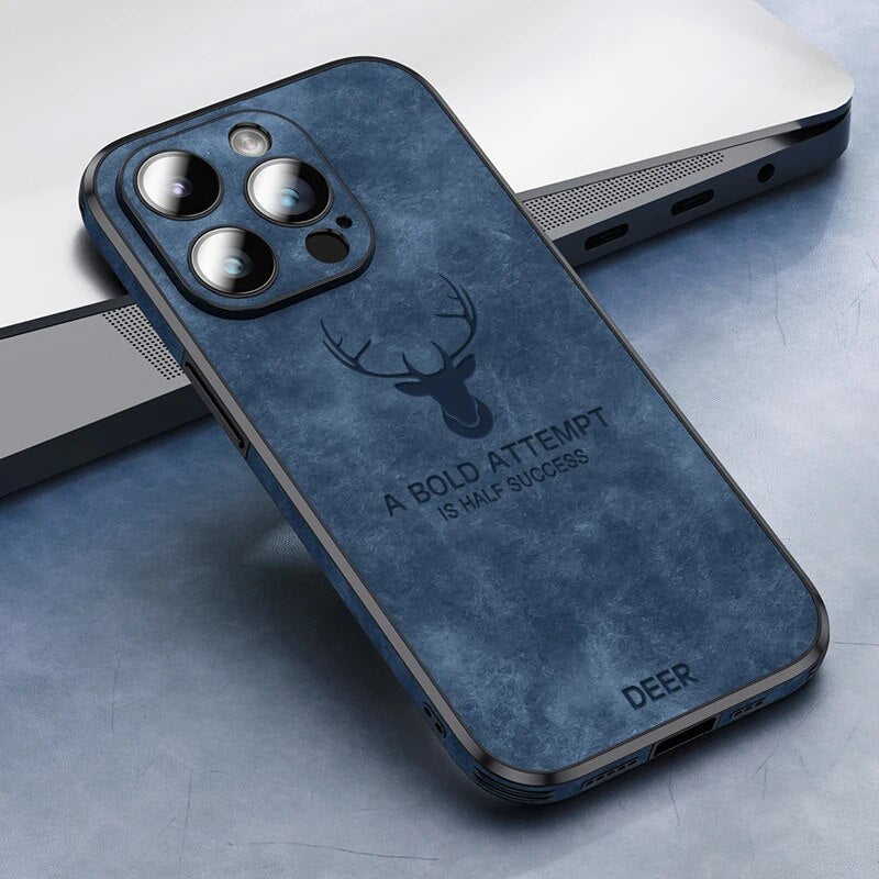 Luxusní jelení kůže iPhone obal - Veltro