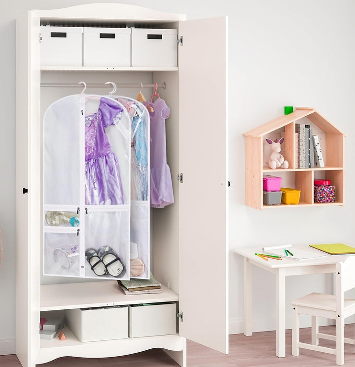 Skládací podzimní obaly na taneční kostýmy s kapsami na zip – balení 5 kusů (2 za cenu 1)