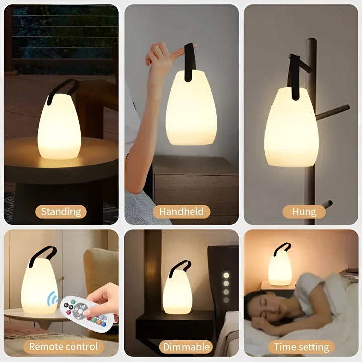 Vodotěsná bezdrátová LED stolní lampa pro vnitřní a venkovní použití - Lumora
