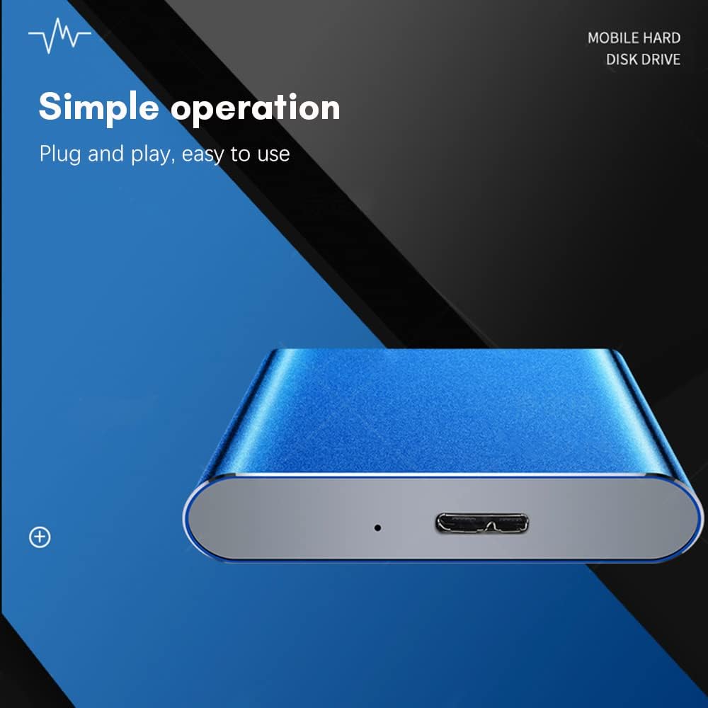 Přenosný 1TB USB 3.0 pevný disk s kovovým pouzdrem a vysokorychlostním přenosem dat – Dravero