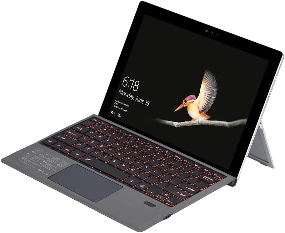 Bezdrátová Bluetooth klávesnice s podsvícením a touchpadem pro Surface Pro – Nexora