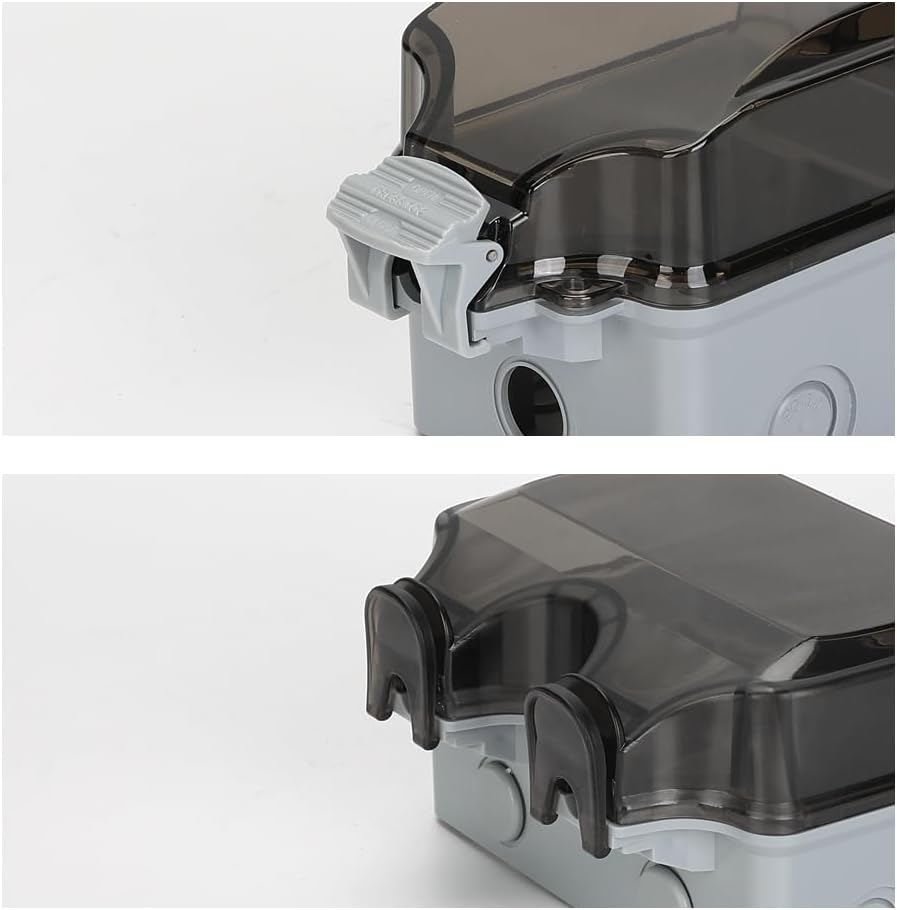 IP66 venkovní vodotěsná nástěnná zástrčka s uzamykatelným víkem – PowerGuard