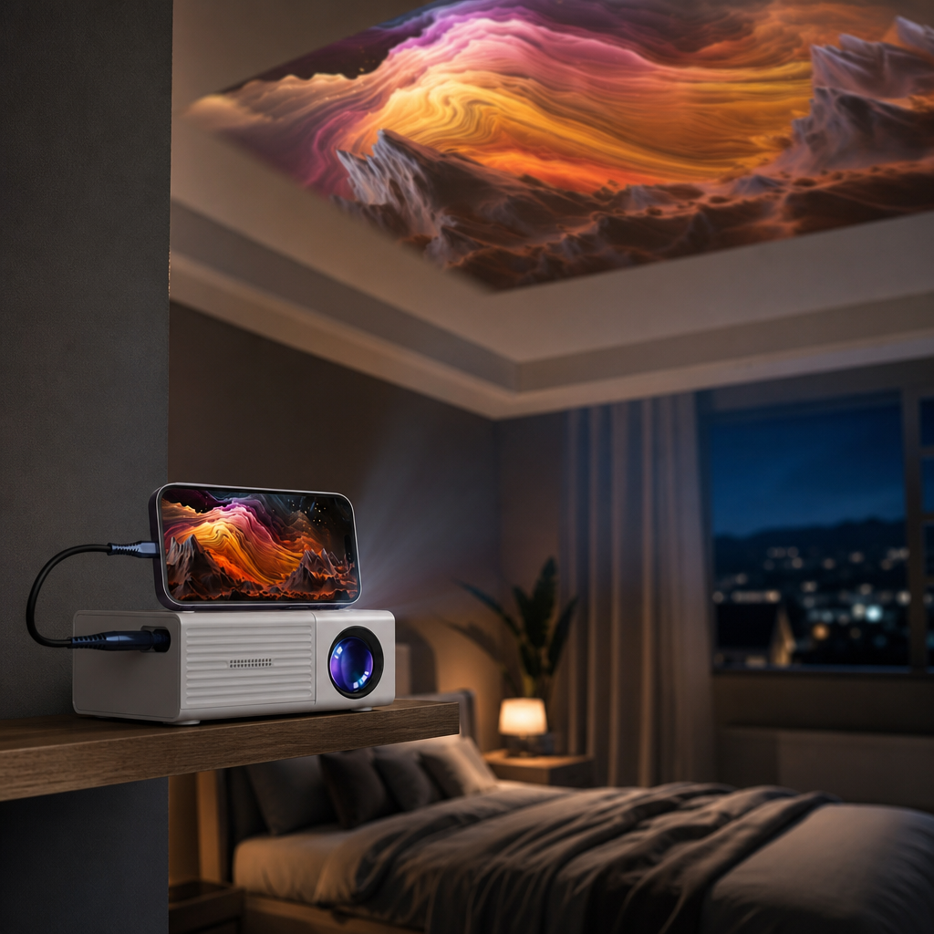 Kompaktní Domácí Kino Projektor – VistaBeam