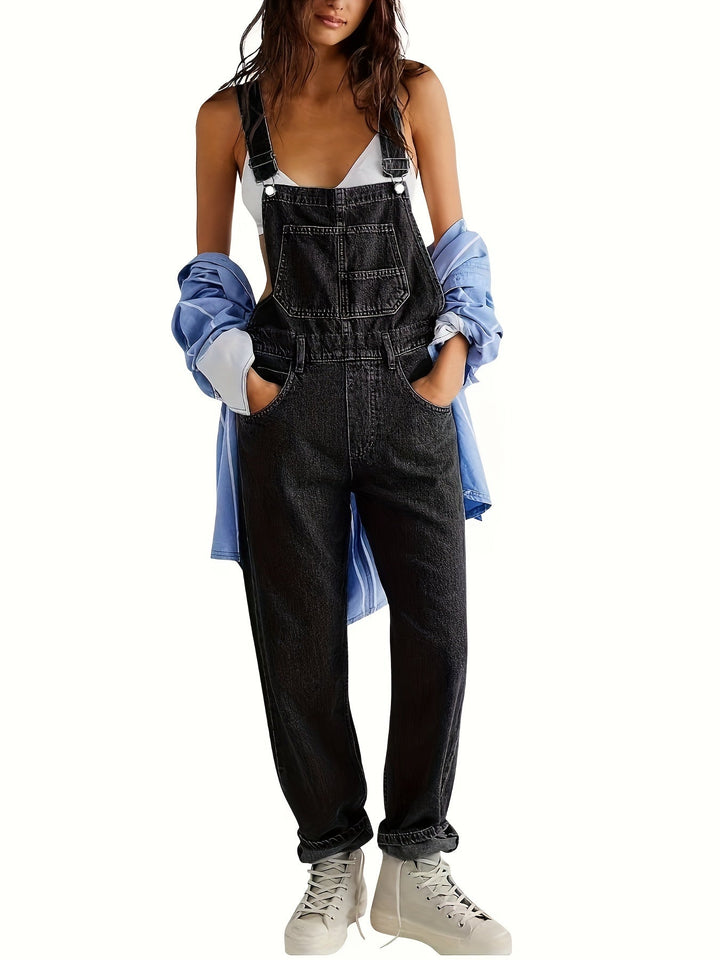 Stylický dámský denim overall na každý den - CityEase