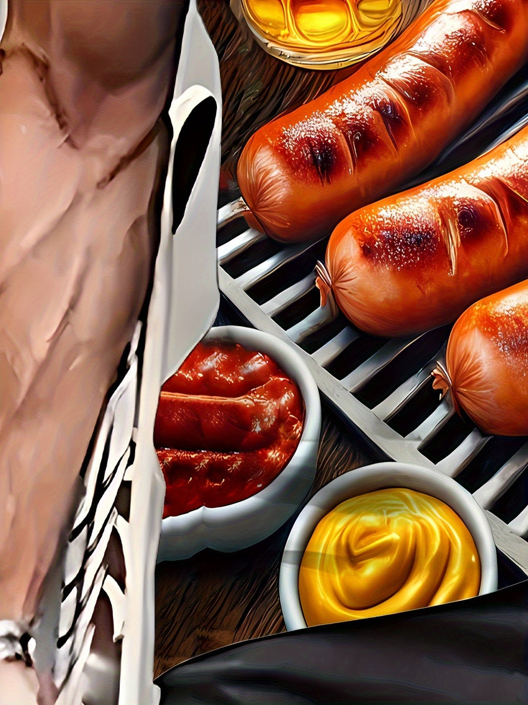 Pánské tričko s krátkým rukávem a potiskem „BBQ a pivo“ – Karl Oktoberfest 2025