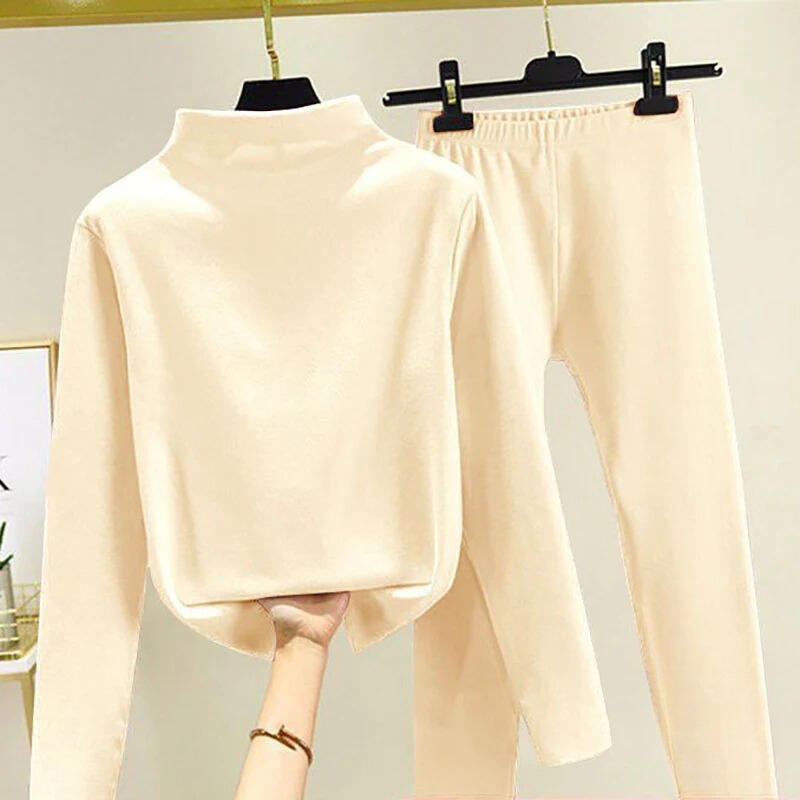 Dámská zimní sada ve dvou dílech s fleecovou mikinou a kalhotami – Eva